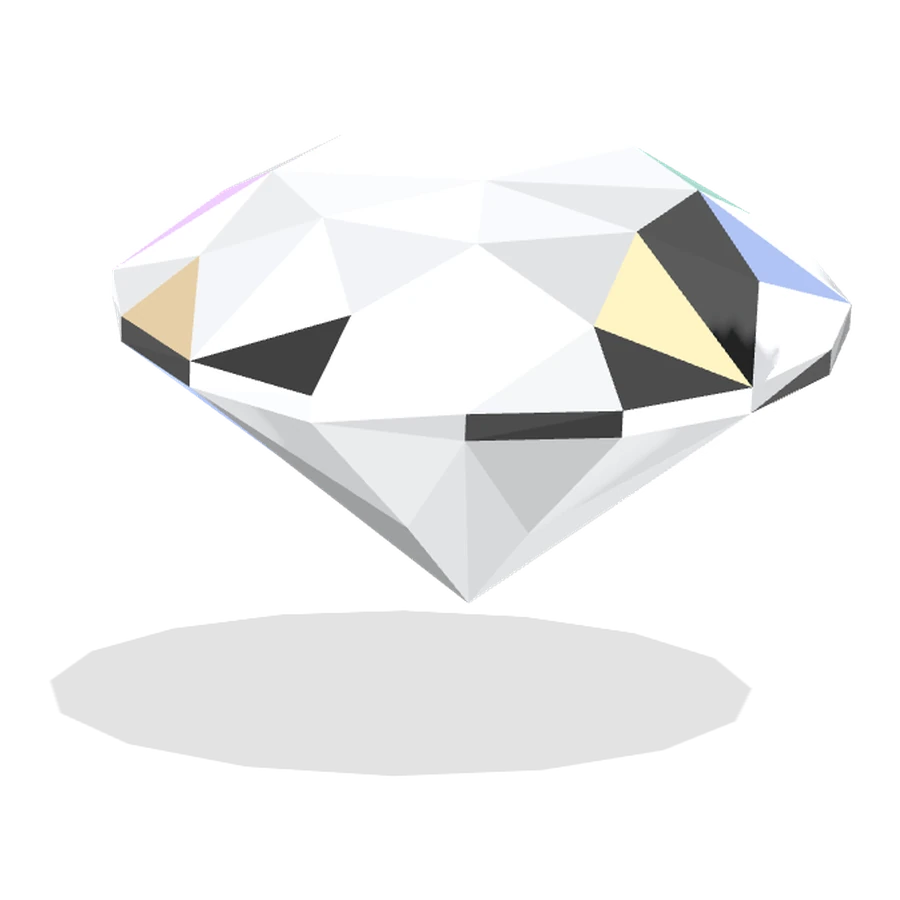 Loose round brilliant diamond