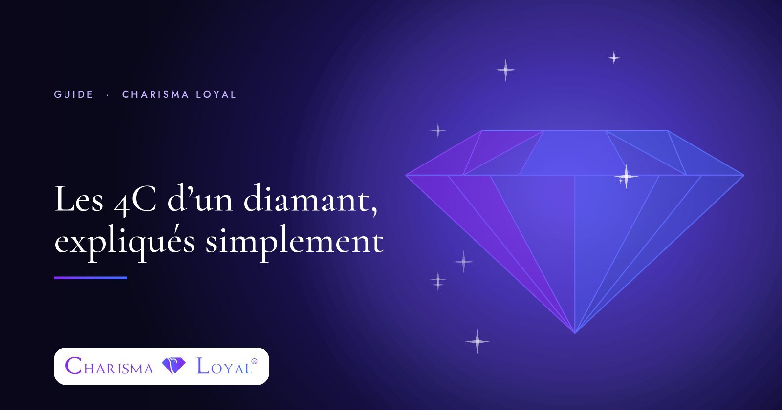 Les 4C d’un diamant, expliqués simplement