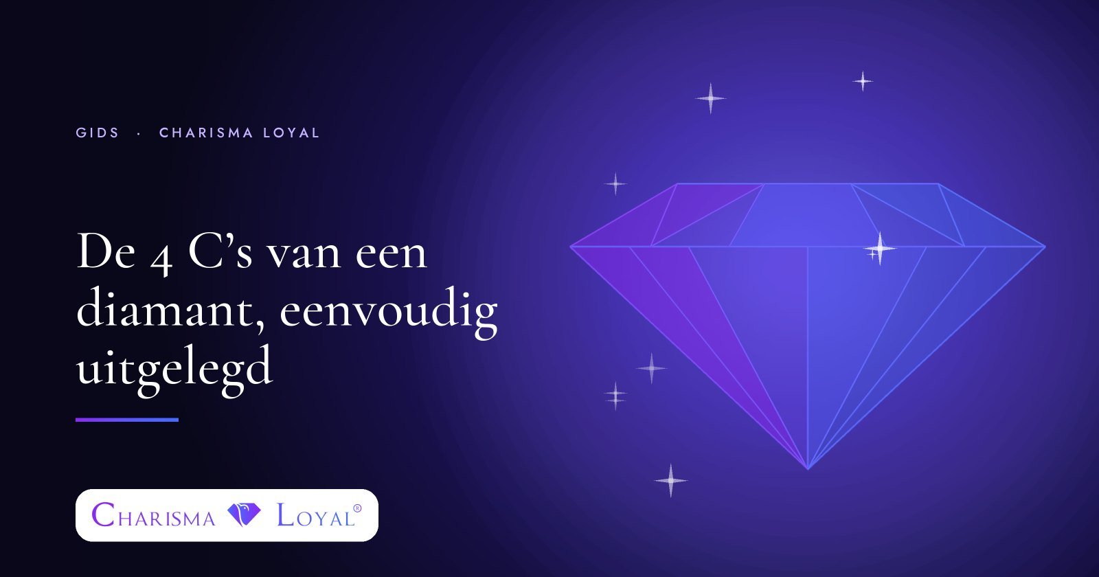 De 4 C’s van een diamant, eenvoudig uitgelegd